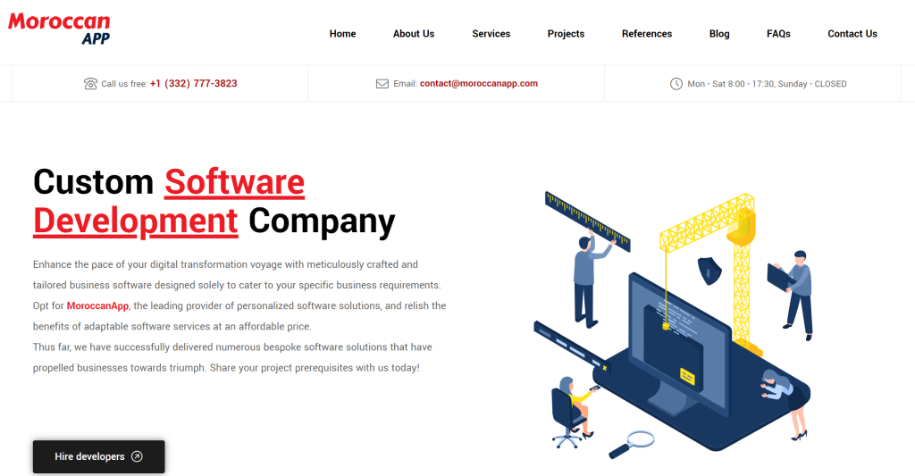 MoroccanApp software service